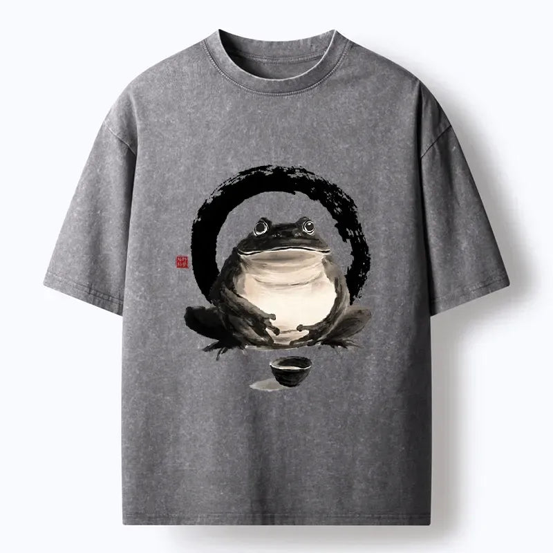 Vintage Frog Tea Bowl Tee on Sale