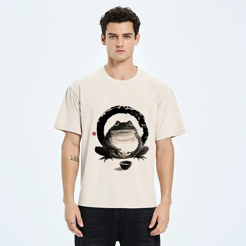 Vintage Frog Tea Bowl Tee on Sale