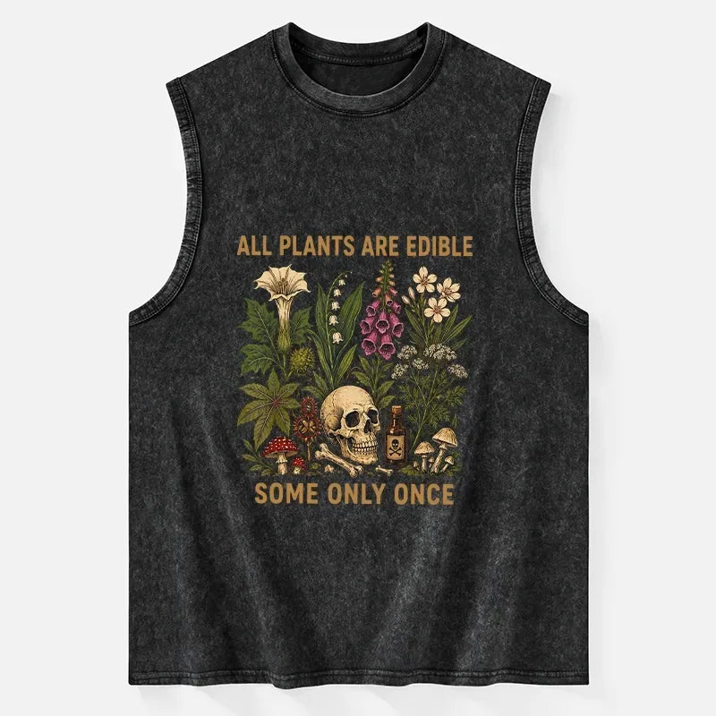 funny edible plants japanese tank shirt