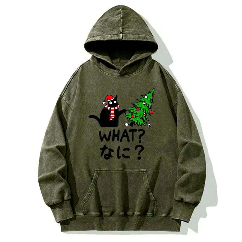Japanese Naughty Cat Hoodie for Gift Idea