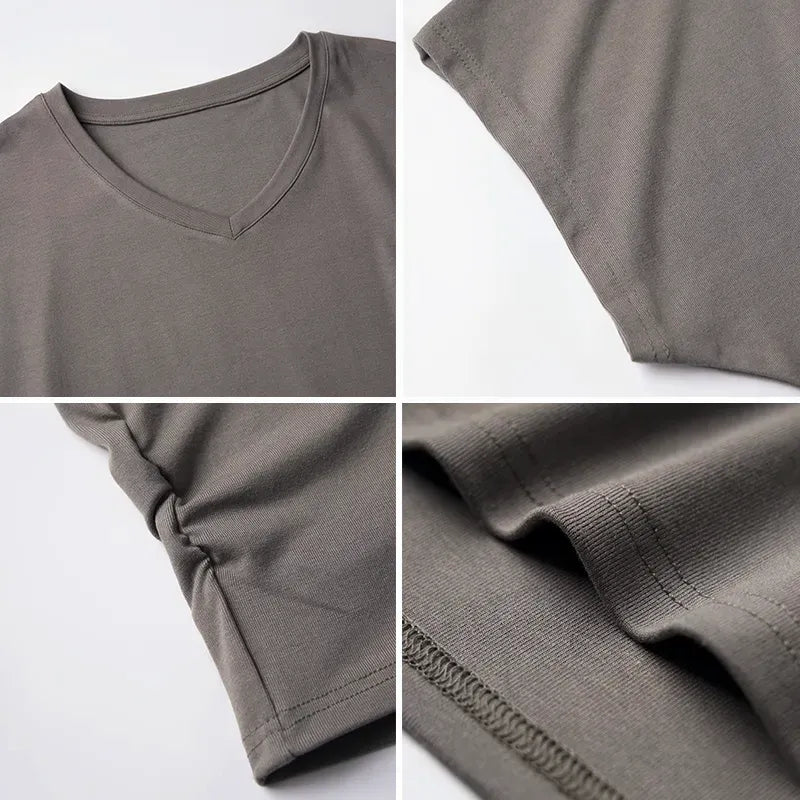 Kyoto-Lion Retro Cat Smoking Modal Dolman Sleeve T-Shirt