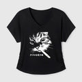Kyoto-Lion Retro Cat Smoking Modal Dolman Sleeve T-Shirt