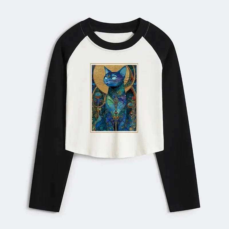 Cat lover crop top for gift for her