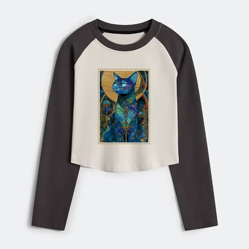 Cat lover crop top for gift for her