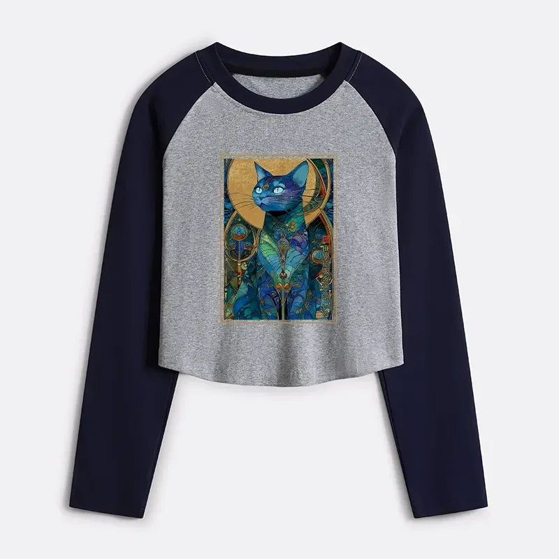 Cat lover crop top for gift for her