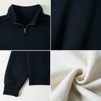 Japanese Unisex Half Zip Sweatshirt