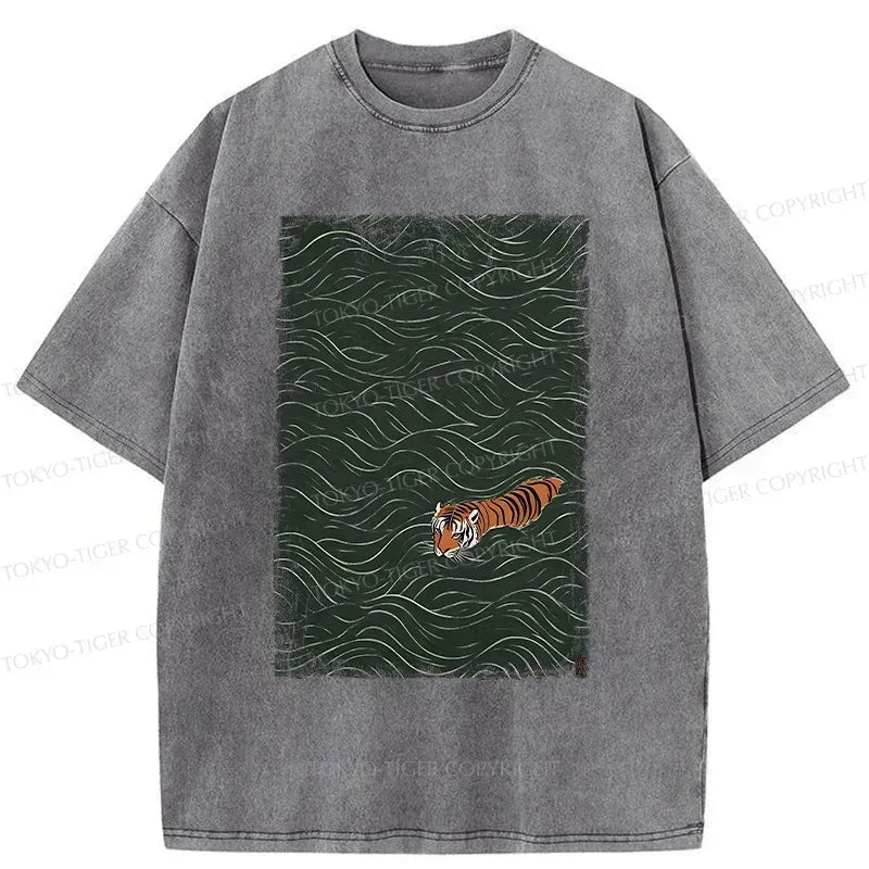 Unisex Vintage Tiger T-Shirt Streetwear