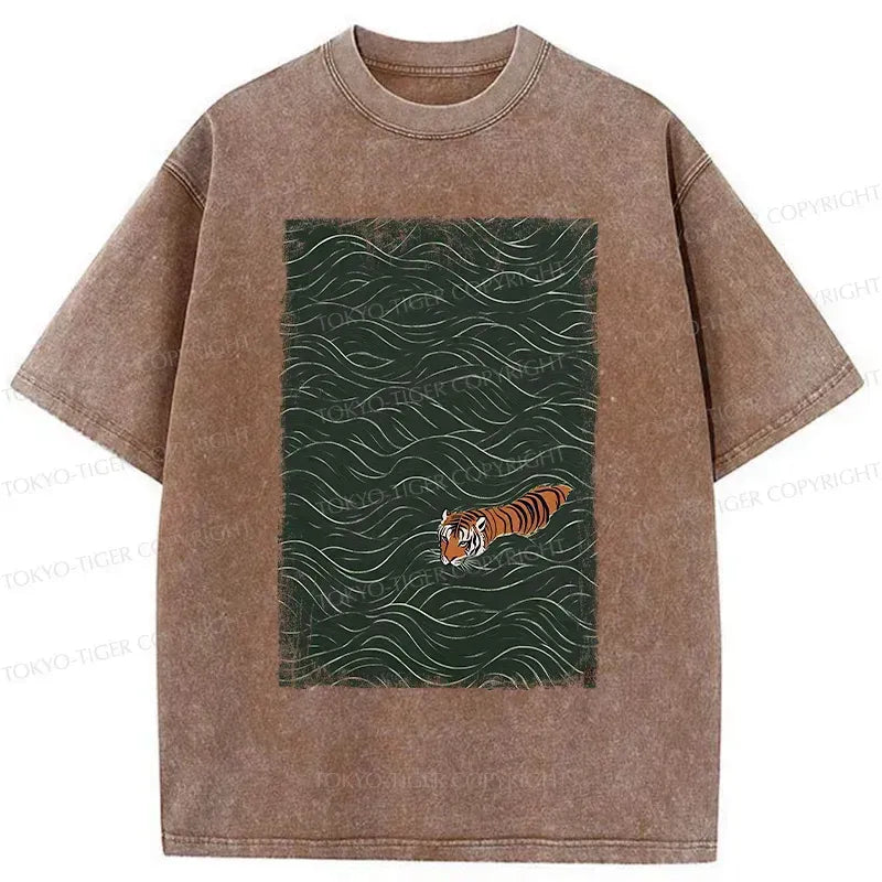 Unisex Vintage Tiger T-Shirt Streetwear