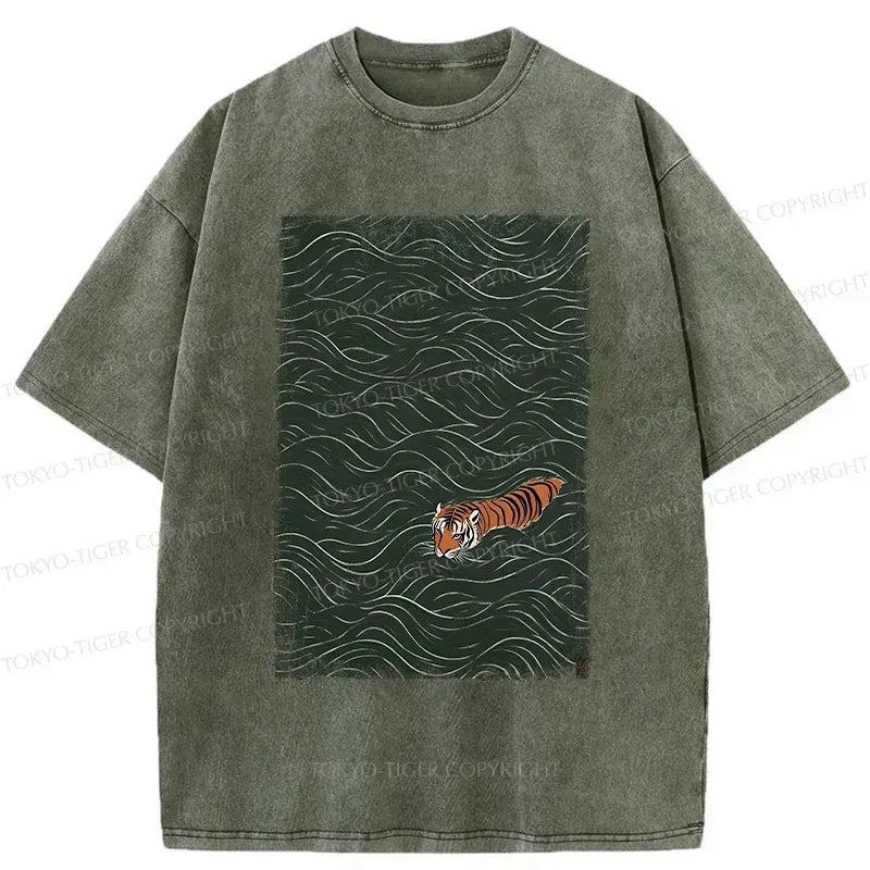 Unisex Vintage Tiger T-Shirt Streetwear