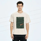 Kyoto-Lion Tiger In The Grass Washed T-Shirt