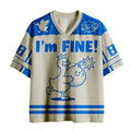 Kyoto-Lion I'm FINE Goose Mesh Jersey