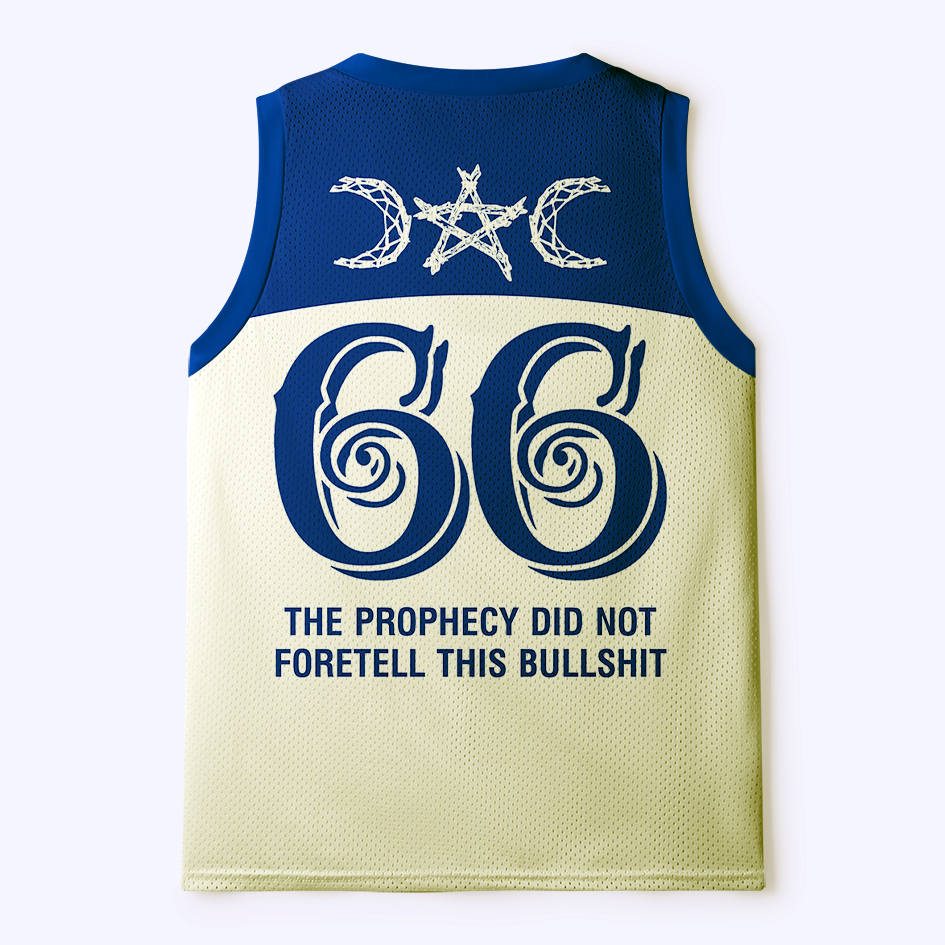 Kyoto-Lion Sarcastic Prophecy Crow Witch Mesh Tank Top