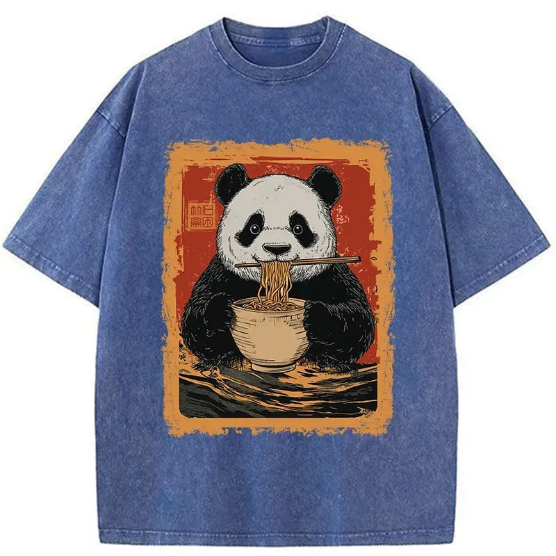 japanese panda ramen lover t-shirt