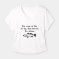 Kyoto-Lion Man Eat Fish Meme Modal Dolman Sleeve T-Shirt