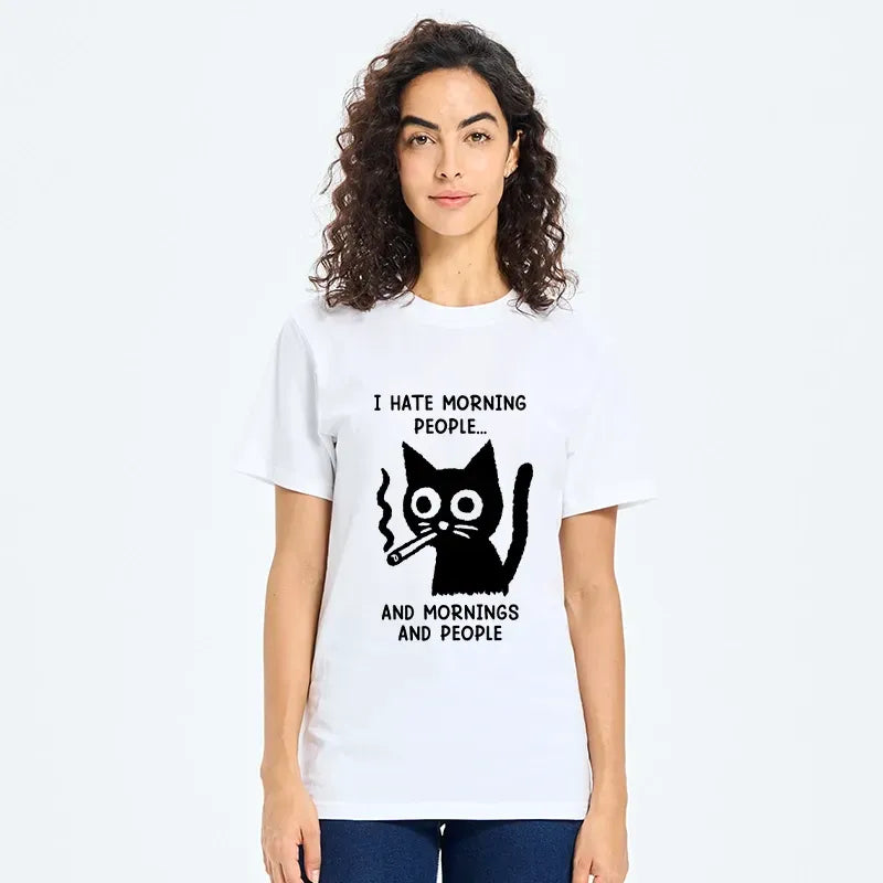 Vintage Japanese Cat Tee for Gift Idea