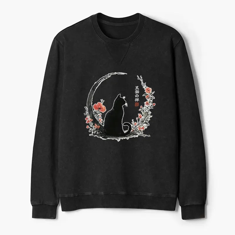 Washed Terry Sweatshirt for Daily Wear