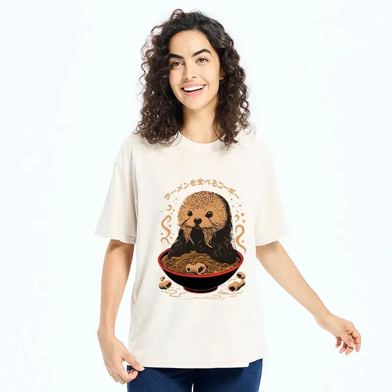 kyoto lion otter tee with free shipping