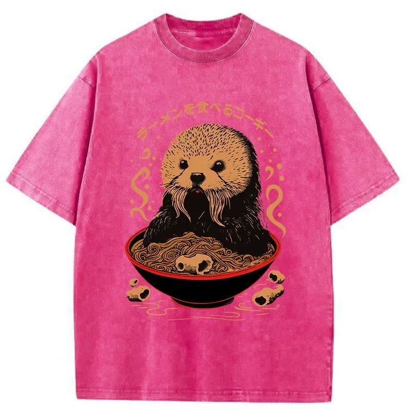 otter ramen t-shirt for daily wear