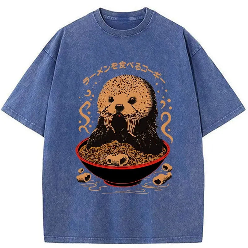 otter ramen t-shirt for daily wear