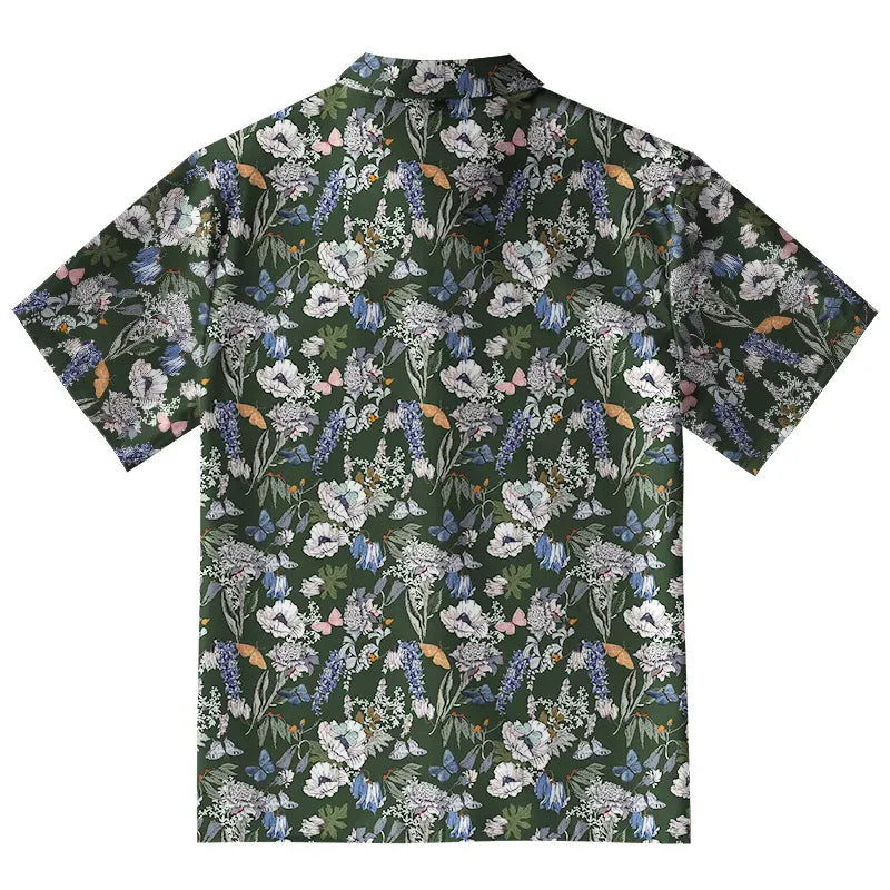 Japanese Garden Blooms Button-up Shirt