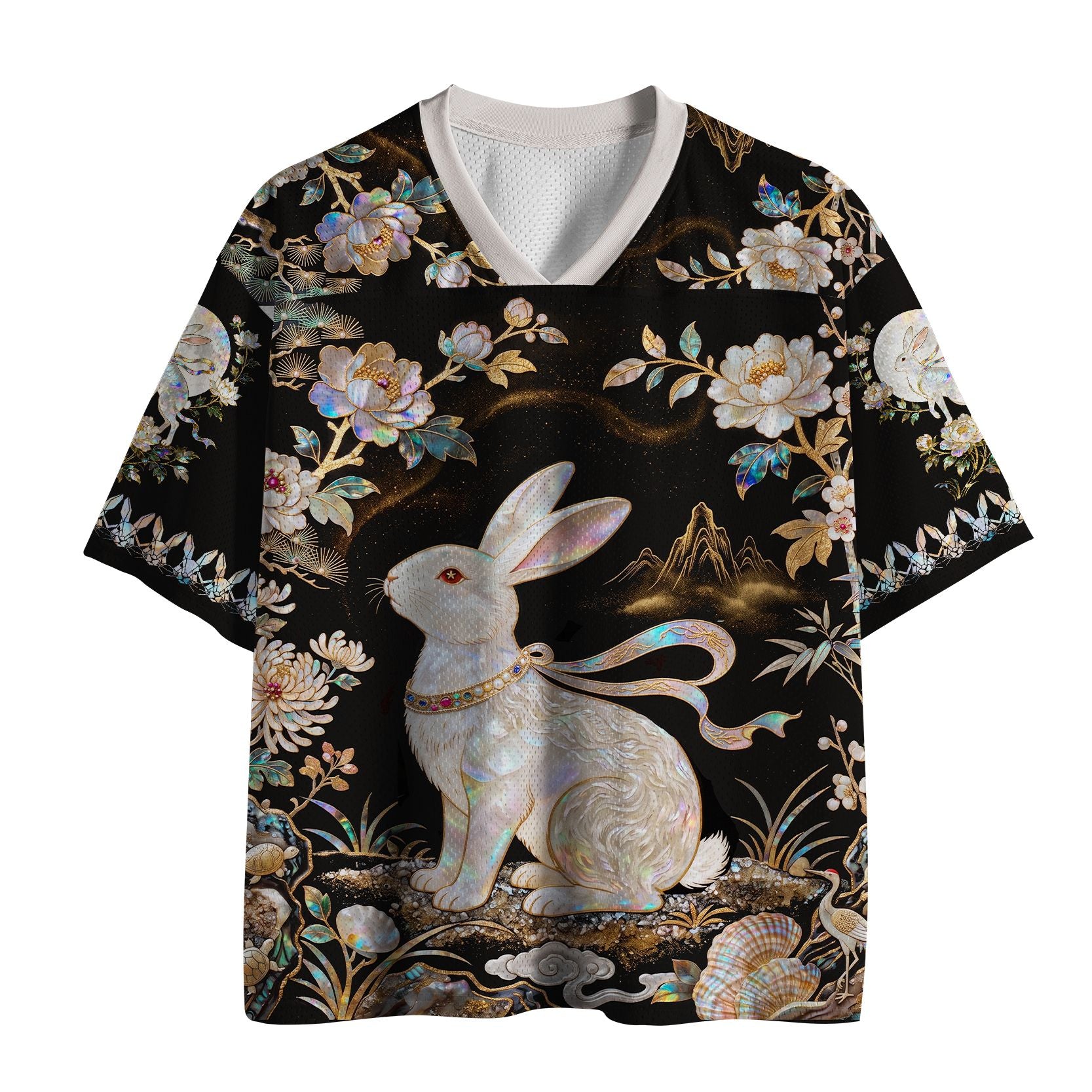 Floral Bunny Mesh Jersey Best Seller