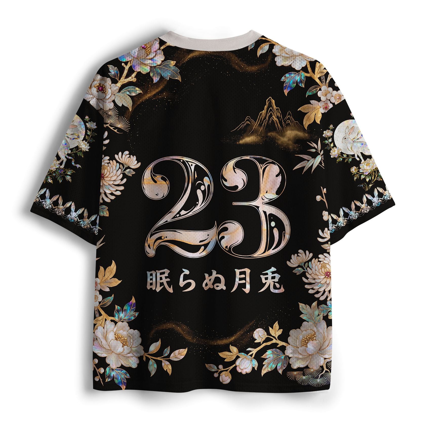Kyoto-Lion Sleepless Floral Bunny Mesh Jersey