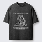 Silly Raccoon Meme T-Shirt for Casual