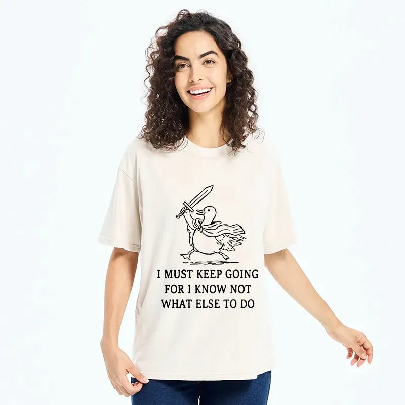 Kyoto-Lion Brave Duck Warrior Washed T-Shirt
