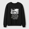 Kyoto-Lion Octopus Meme I Disappeared Completely Waffle Sweatshirt