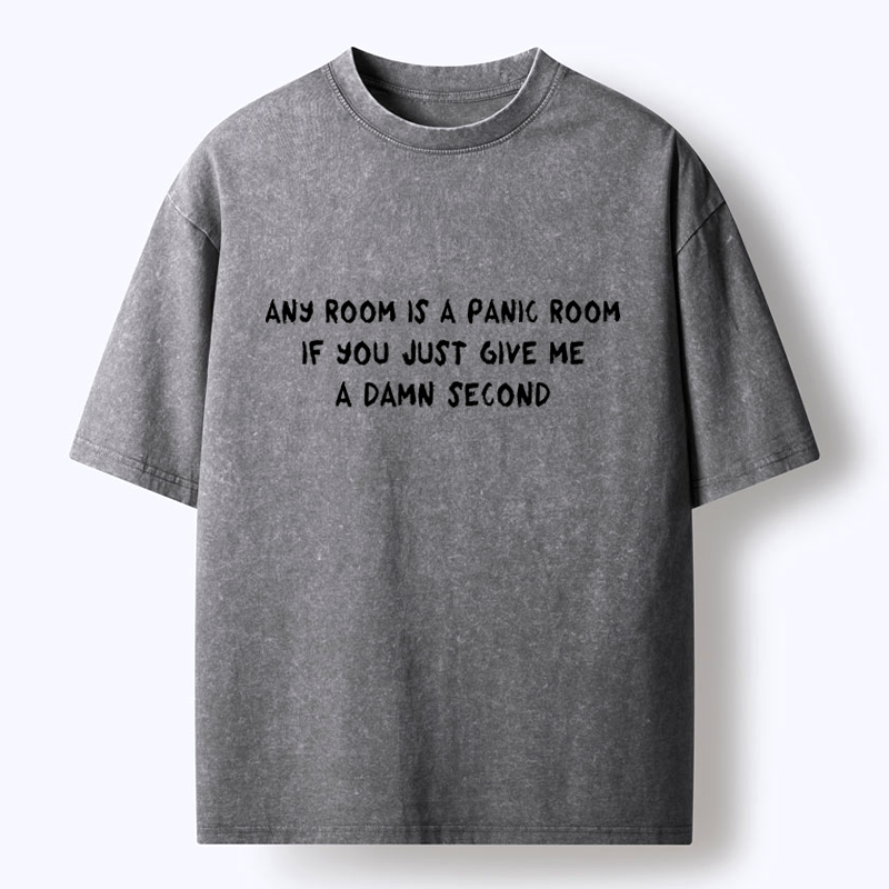 Kyoto-Lion Panic Mode On Washed T-Shirt