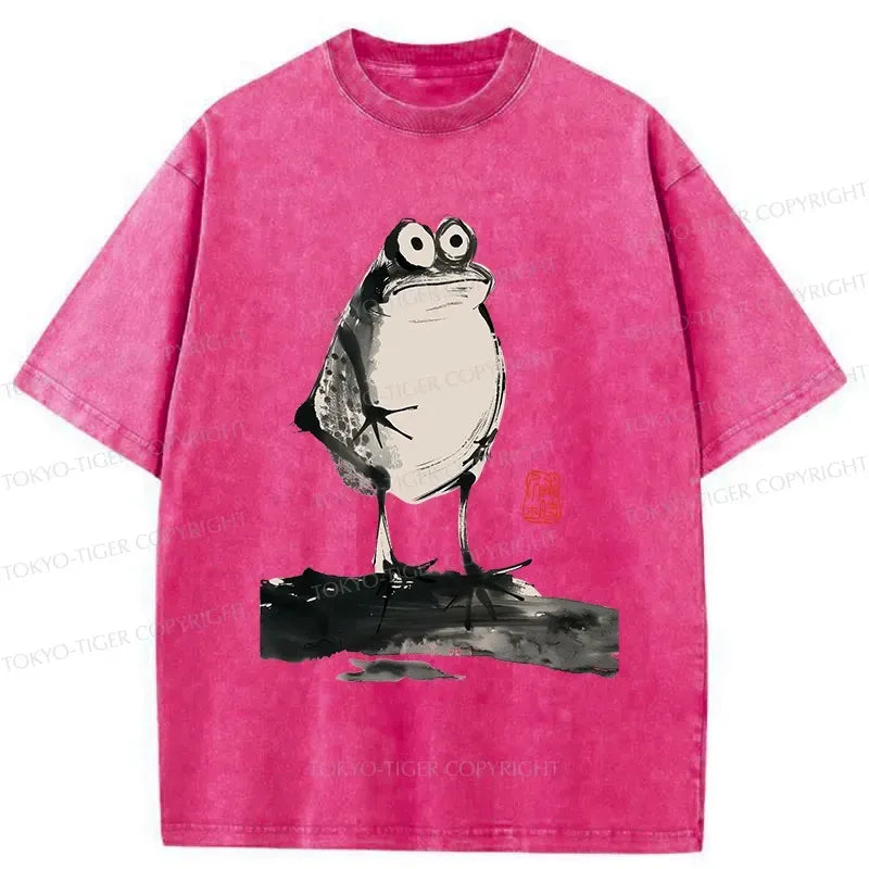 Kyoto-Lion Retro Daze Frog Washed T-Shirt