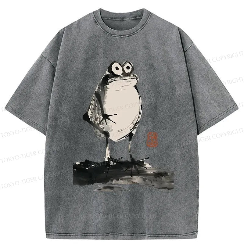 Kyoto-Lion Retro Daze Frog Washed T-Shirt