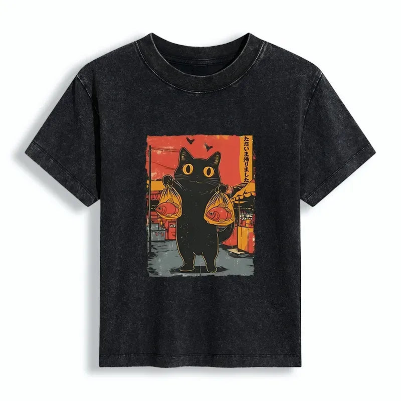 Comfortable Kyoto-Lion Cat Tee on Sale