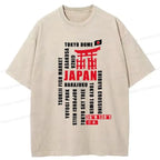 Japanese Unisex Cotton T-Shirt for Everyday Wear