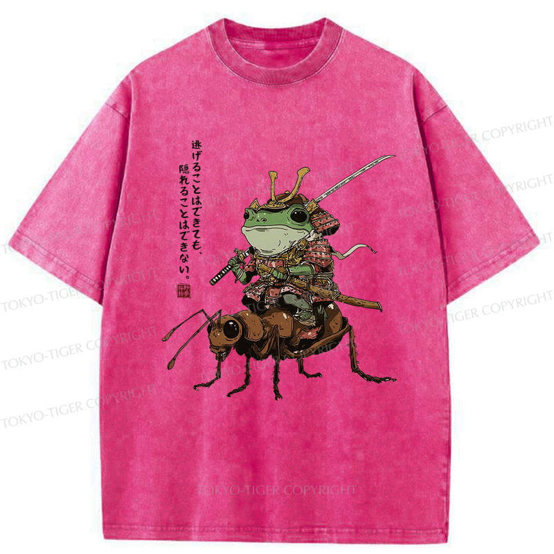 Frog Samurai T-Shirt for Streetwear
