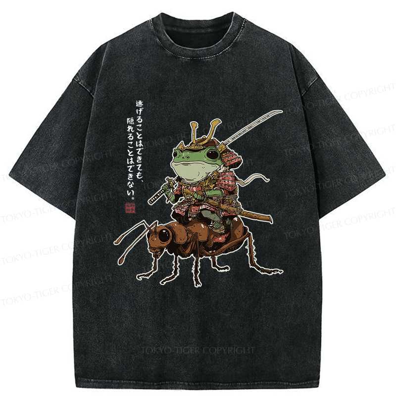 Frog Samurai T-Shirt for Streetwear