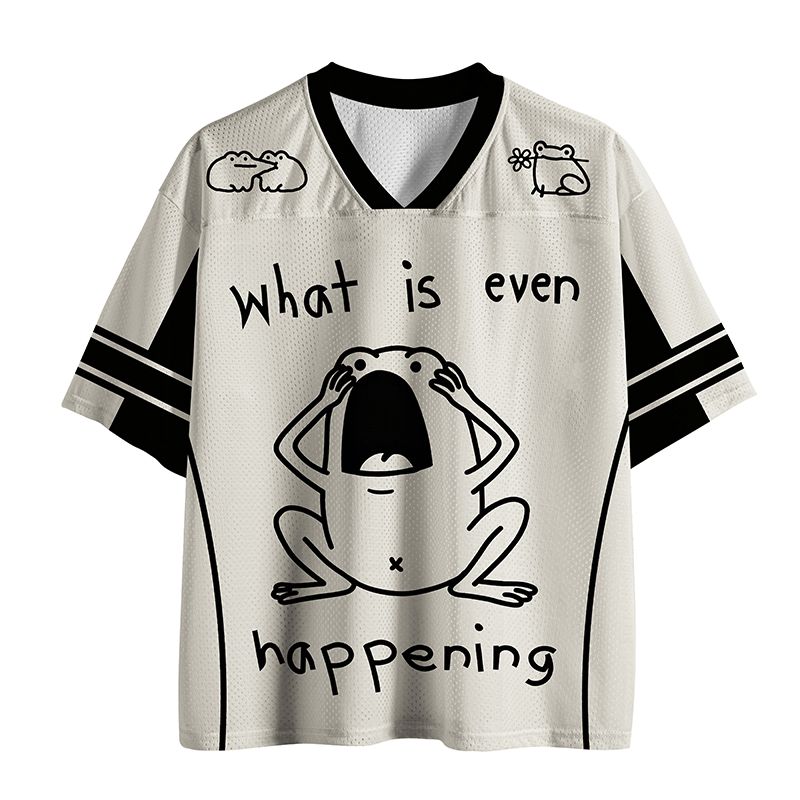 Trendy Frog Mesh Jersey for Streetwear