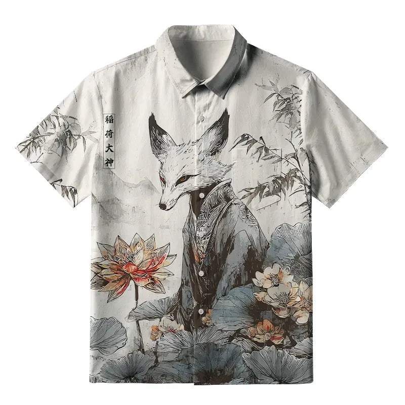 Kyoto Guardian Lotus Shirt Gift for Him