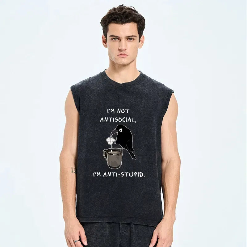 Washed Japanese Style Tank for Daily Wear