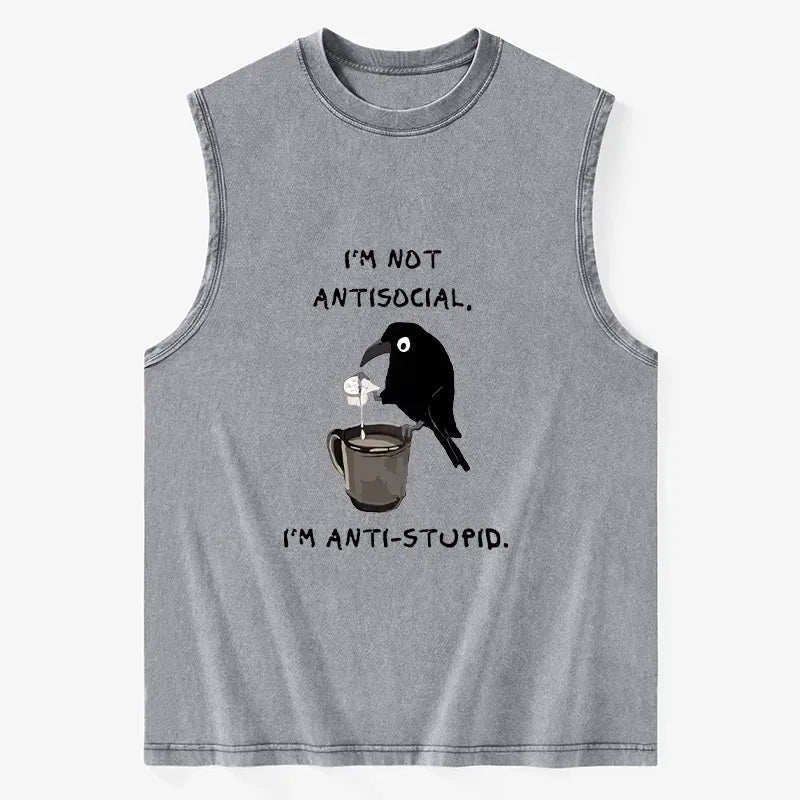 Washed Japanese Style Tank for Daily Wear