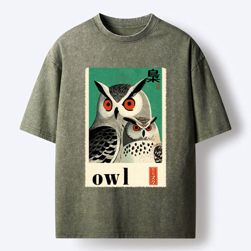 Eagle Owls Vintage T-Shirt for Gift Idea