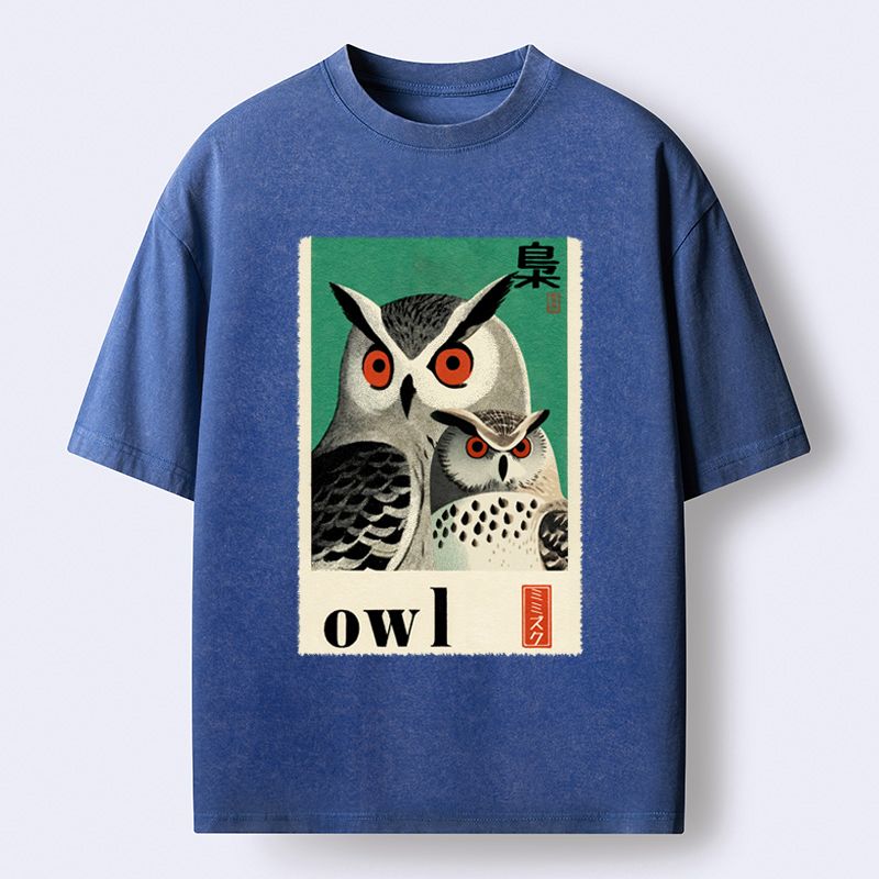 Eagle Owls Vintage T-Shirt for Gift Idea