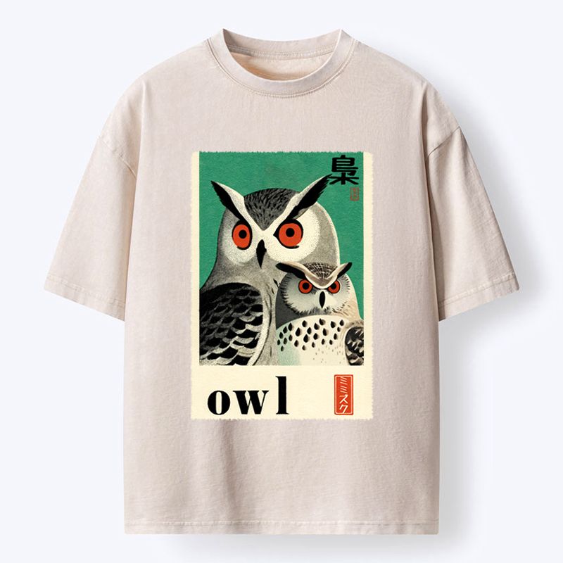 Eagle Owls Vintage T-Shirt for Gift Idea