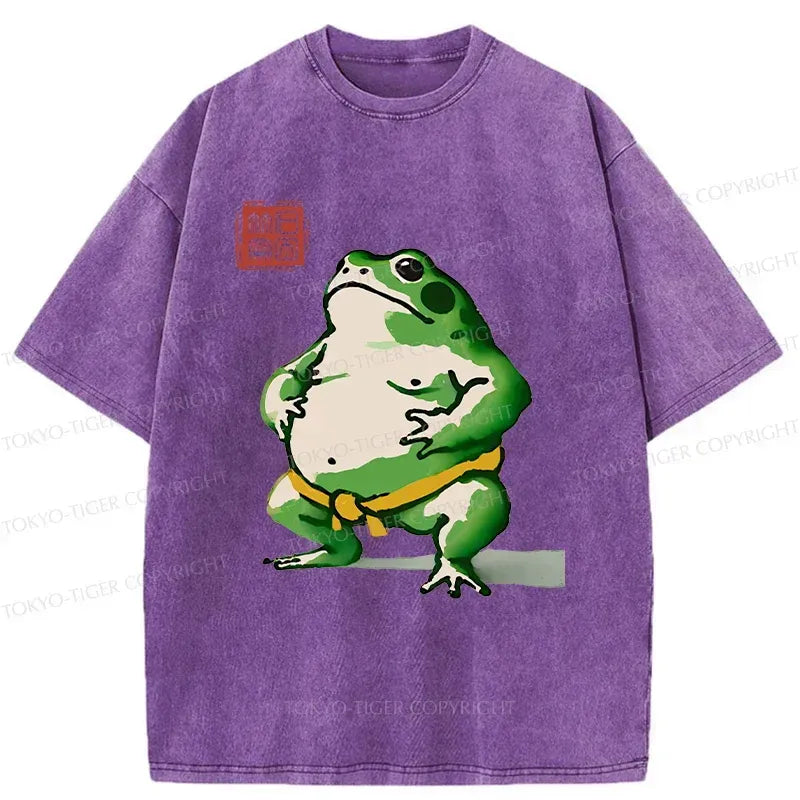Trending Frog Sumo Wrestler T-Shirt for Streetwear