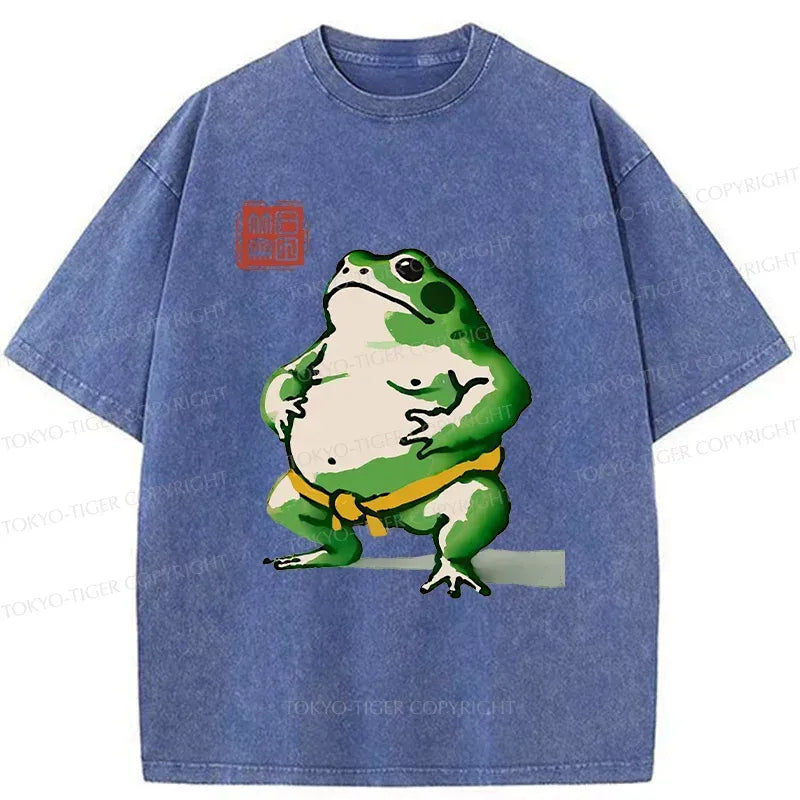 Trending Frog Sumo Wrestler T-Shirt for Streetwear