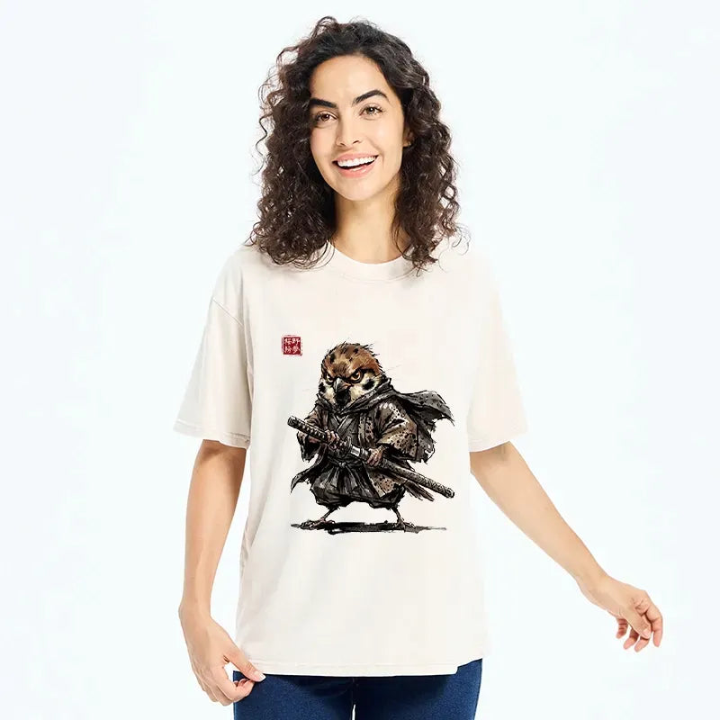 Vintage samurai t-shirt for daily wear