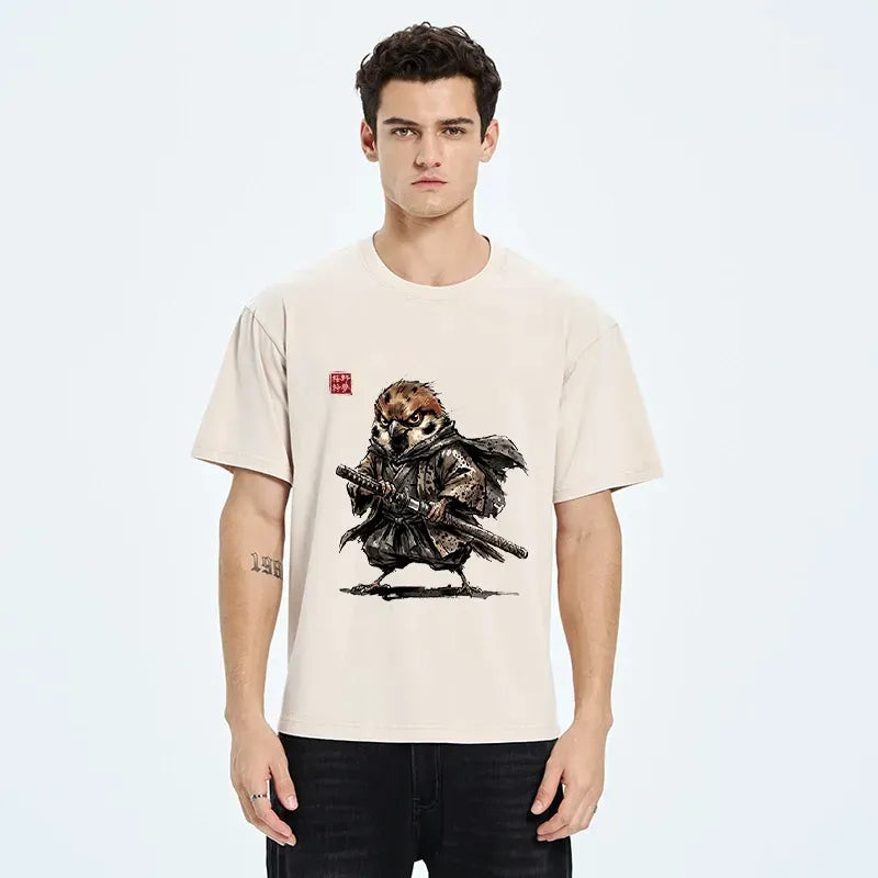 Vintage samurai t-shirt for daily wear