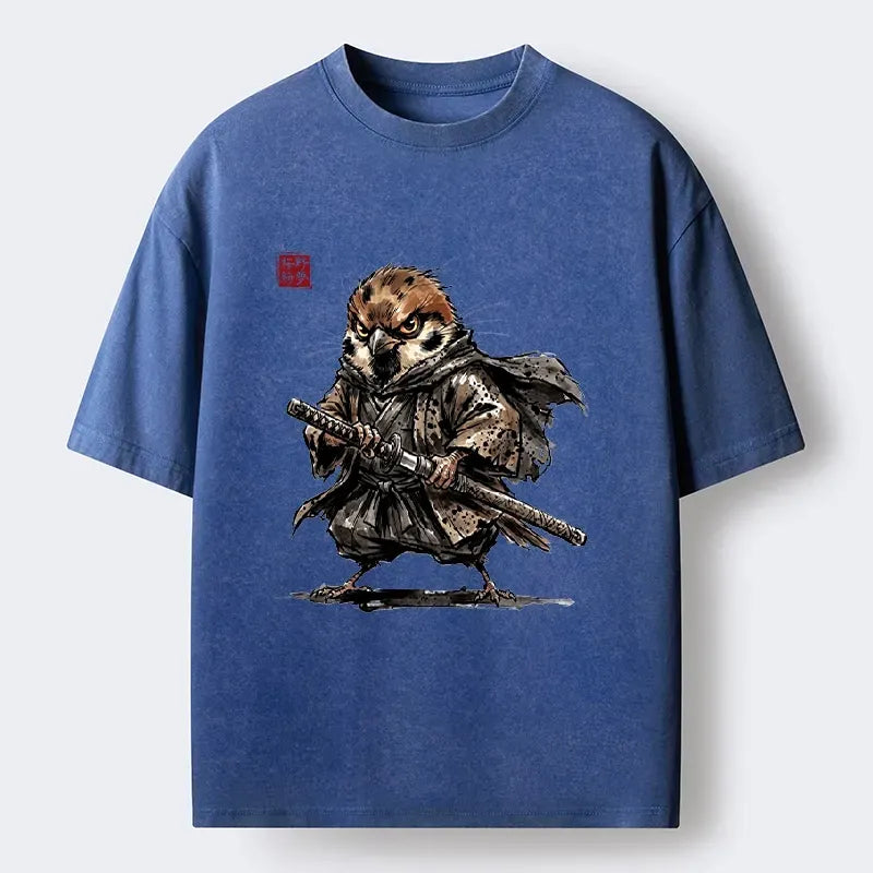 Vintage samurai t-shirt for daily wear