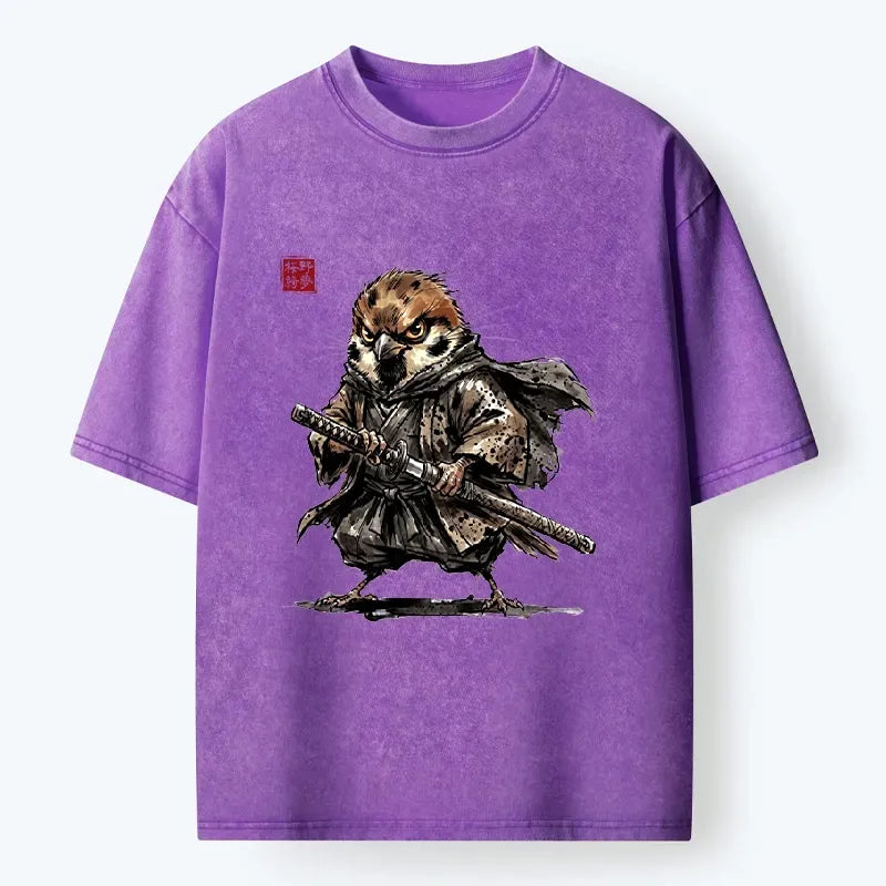 Soft cotton samurai tee for streetwear
