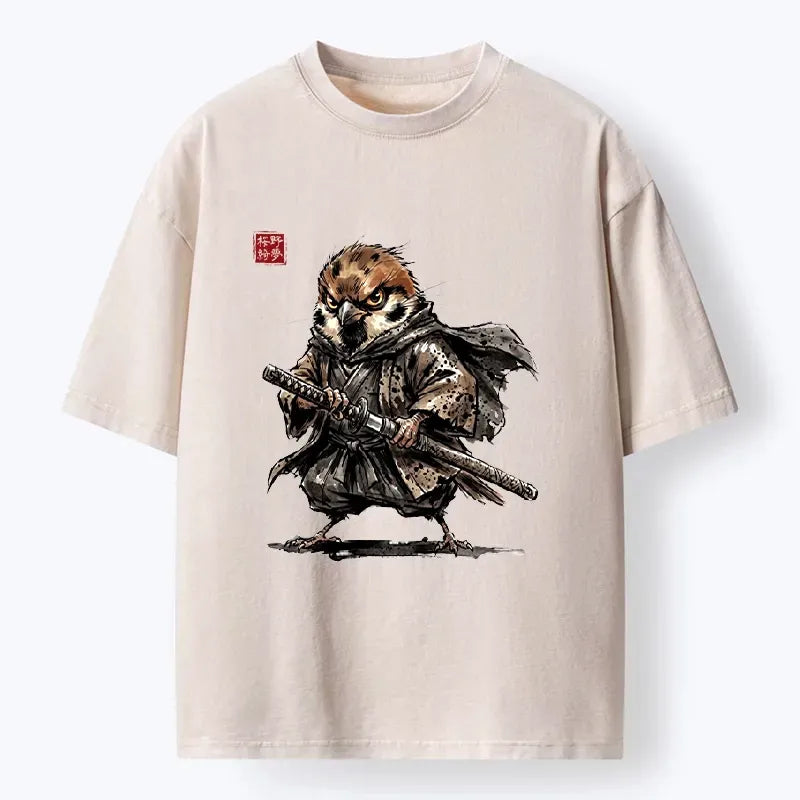 Vintage samurai t-shirt for daily wear